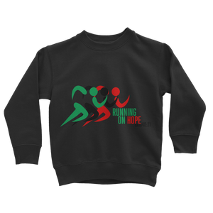 Running On Hope Classic Kids Sweatshirt - Crossover Threads