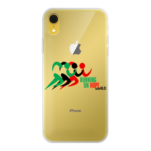 Running On Hope Back Printed Transparent Soft Phone Case - Crossover Threads