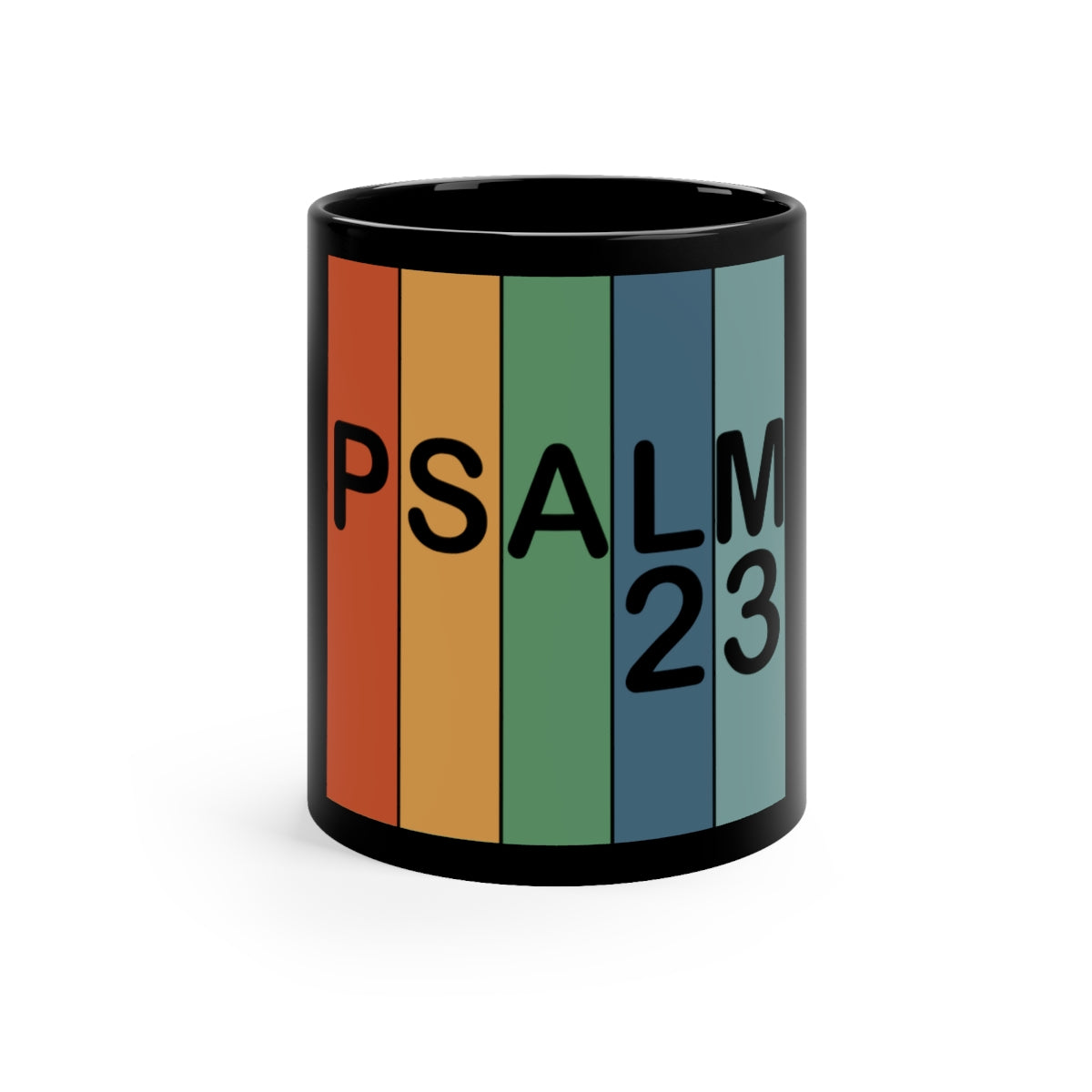 Psalm 23 11oz Black Mug