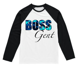 Boss Gent Baseball T-Shirt (Blue) - Crossover Threads