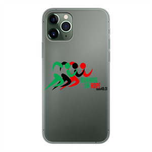 Running On Hope Back Printed Transparent Soft Phone Case - Crossover Threads