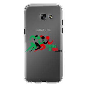 Running On Hope Back Printed Transparent Hard Phone Case - Crossover Threads