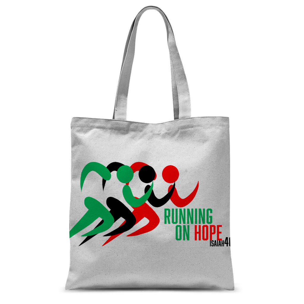 Running On Hope Tote Bag - Crossover Threads