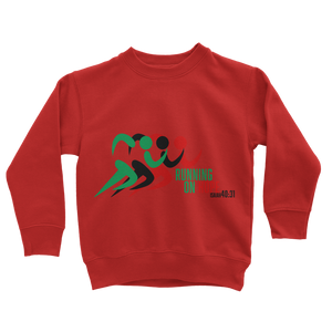 Running On Hope Classic Kids Sweatshirt - Crossover Threads