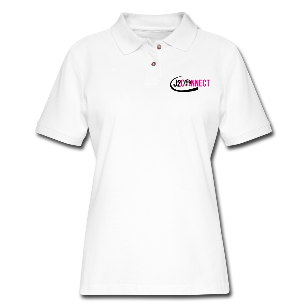 J2 Connect Women's Pique Polo Shirt - Crossover Threads