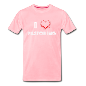 I Love Pastoring Men's Premium T-Shirt - Crossover Threads