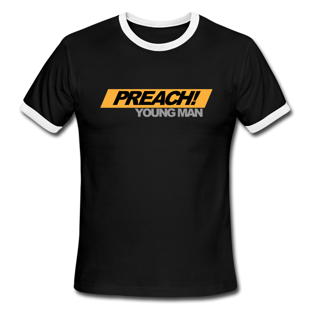 Preach Young Man Men's Ringer T-Shirt - Crossover Threads