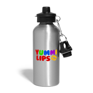 Yummi Lips Water Bottle - silver