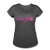 Sanctifly Women's Tri-Blend V-Neck T-Shirt - deep heather