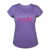 Sanctifly Women's Tri-Blend V-Neck T-Shirt - purple heather