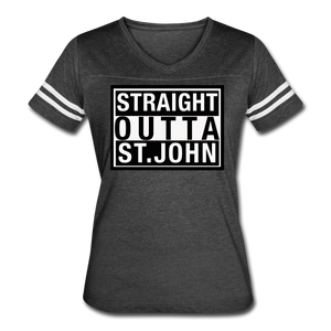 Straight Outta St. John Vintage Sport T-Shirt - vintage smoke/white
