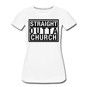 Straight Outta Church T-Shirt - white