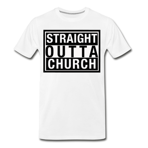 Straight Outta Church T-Shirt - white