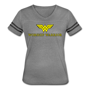 Worship Warrior Vintage Sport T-Shirt - heather gray/charcoal
