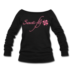 Sanctifly Wideneck Sweatshirt - black