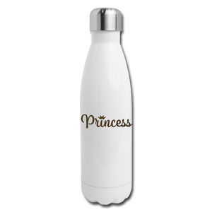 Princess Insulated Stainless Steel Water Bottle - white