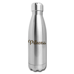 Princess Insulated Stainless Steel Water Bottle - silver