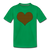 Kente Heart - kelly green