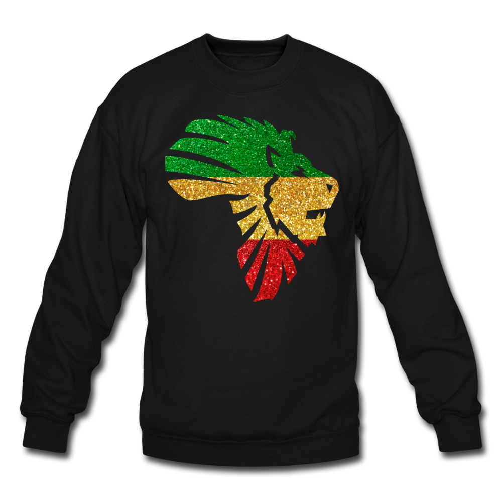 Safari Glitter Crewneck Sweatshirt - black