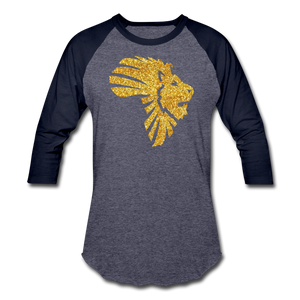Safari Baseball T-Shirt - heather blue/navy