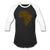 Safari Kente Baseball T-Shirt - black/white