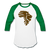 Safari Kente Baseball T-Shirt - white/kelly green