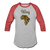 Safari King Baseball T-Shirt - heather gray/red