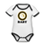 FECBA BABY Short Sleeve Baby Bodysuit - white/black