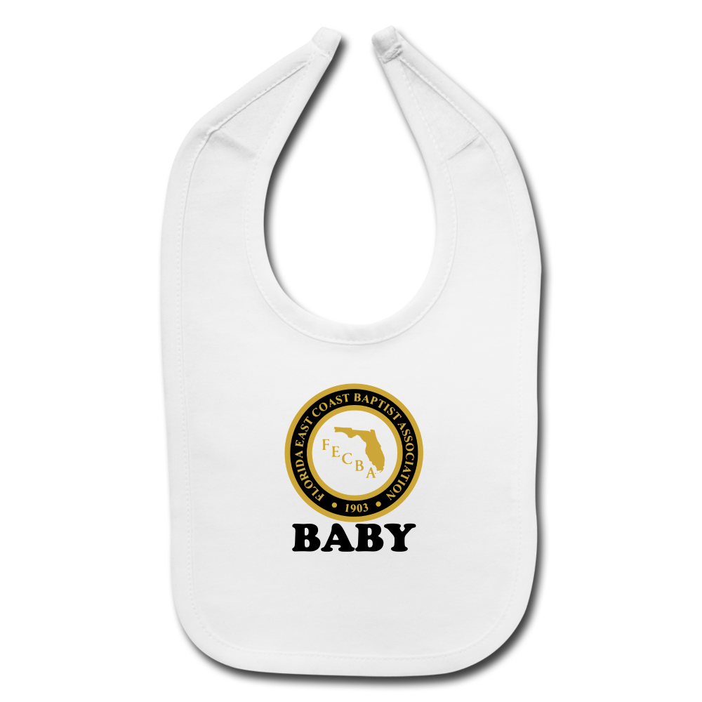 FECBA Baby Bib - white