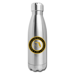 FECBA Insulated Stainless Steel Water Bottle - silver