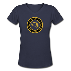 FECBA Women's V-Neck T-Shirt - navy