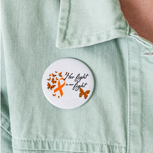 Her Fight is our Fit Buttons large 2.2'' (5-pack) - white