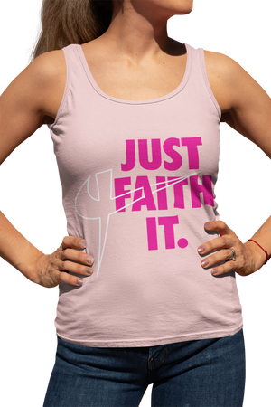 Just Faith It (White) Tank Top - Crossover Threads